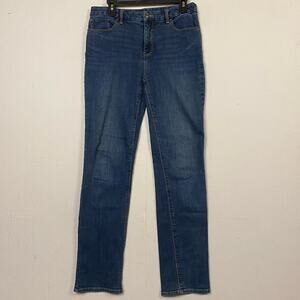 Chico's Women's Straight Leg Jeans - Deep Blue